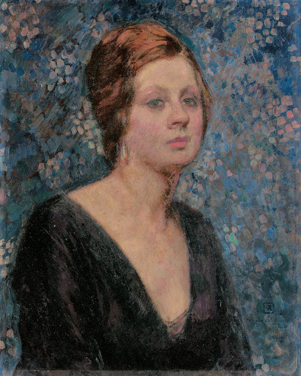Portret van Valentine Tessier, 1914 door Théo van Rysselberghe
