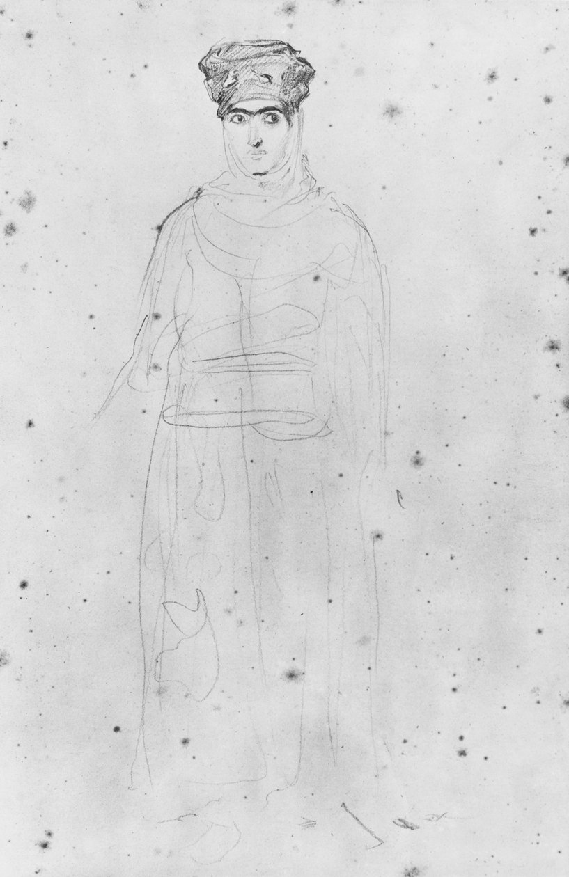 Moorse vrouw door Théodore Chassériau