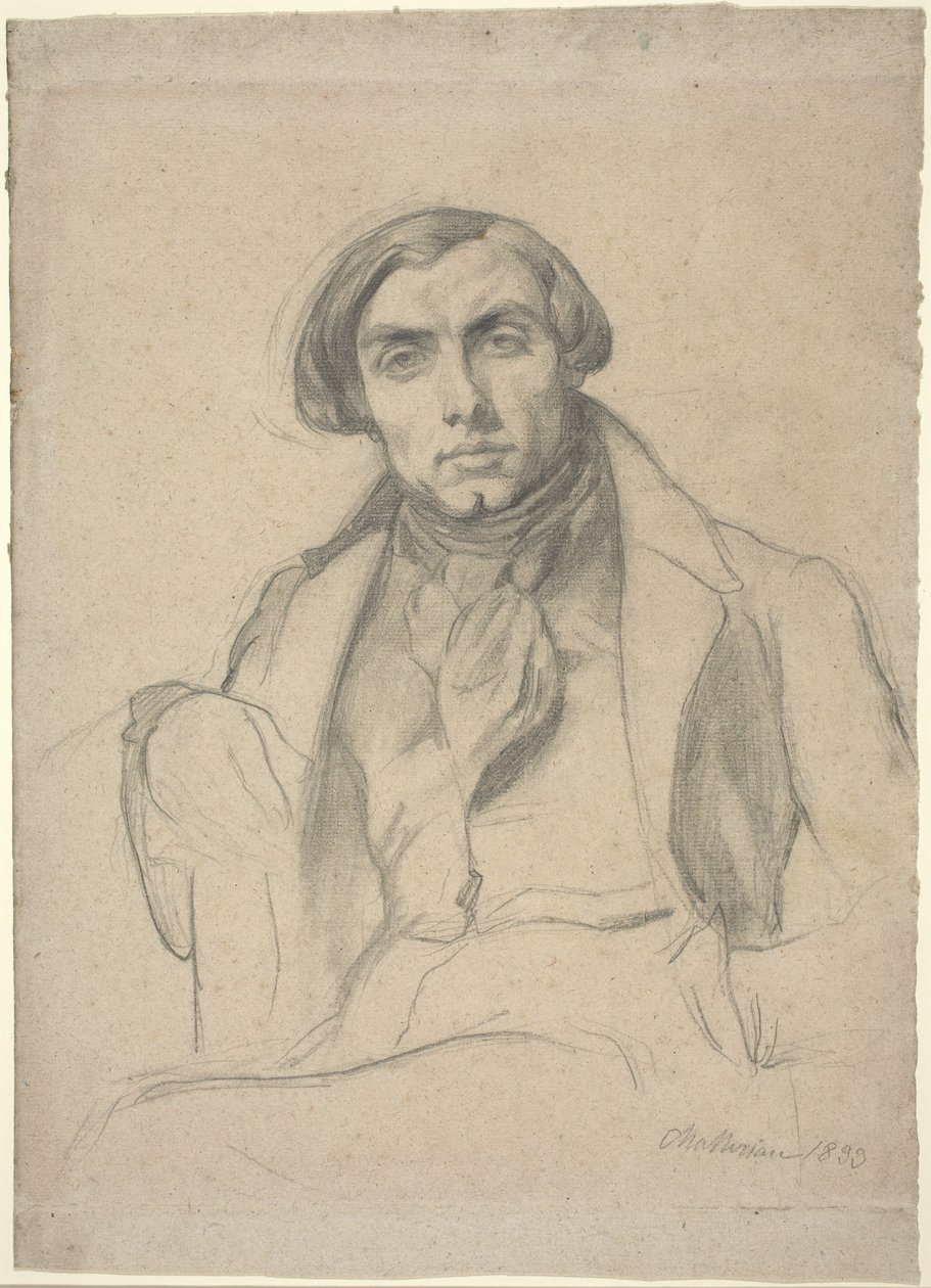 Auguste Ottin door Théodore Chassériau