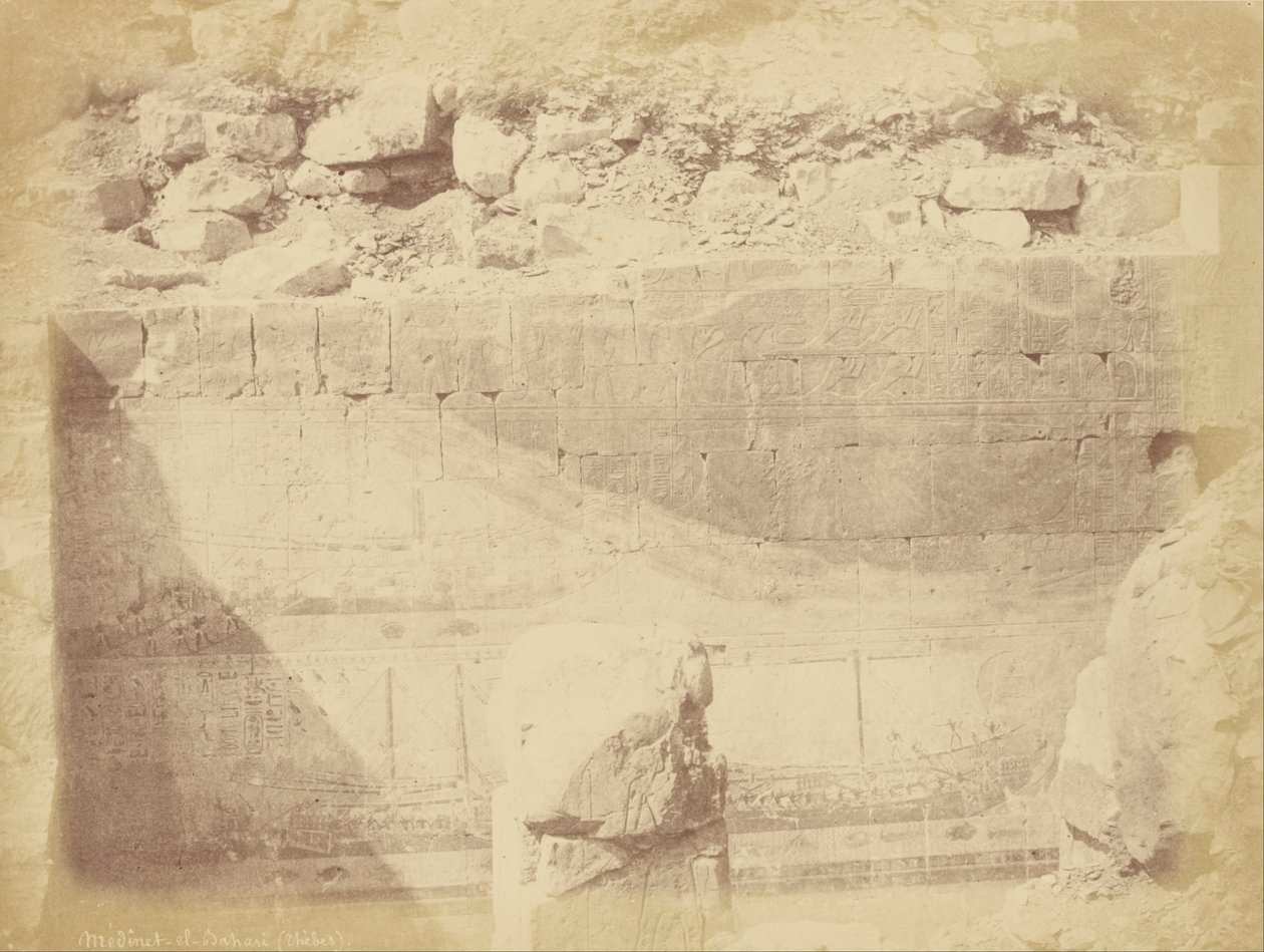 Médînet-el-Bahari (Thebe) door Théodule Devéria