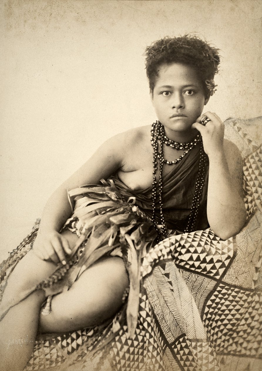 Vrouw, Samoa door Thomas Andrew