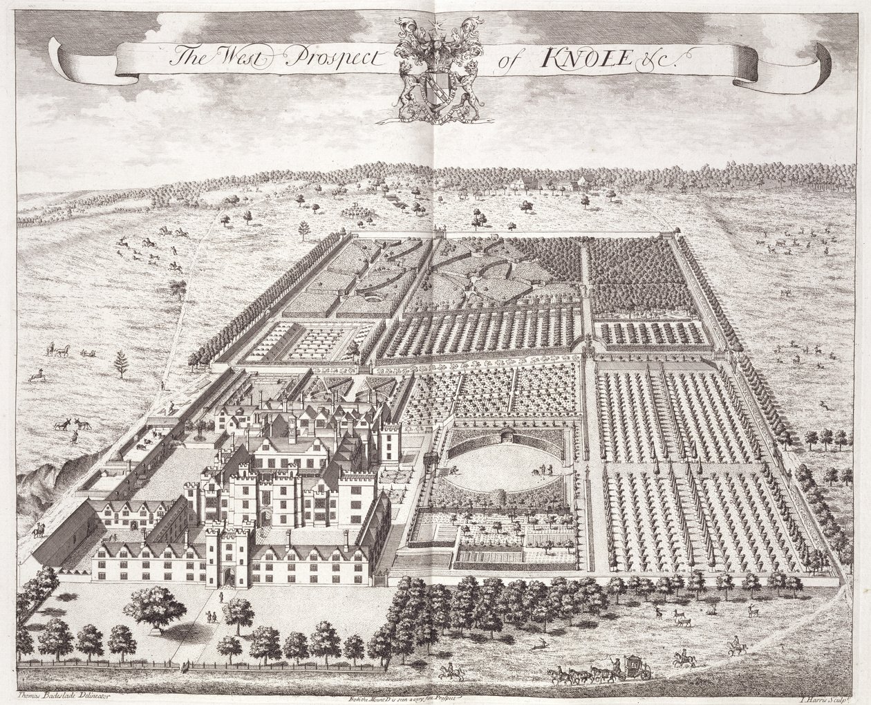 Het Westelijke Uitzicht van Knole, uit 