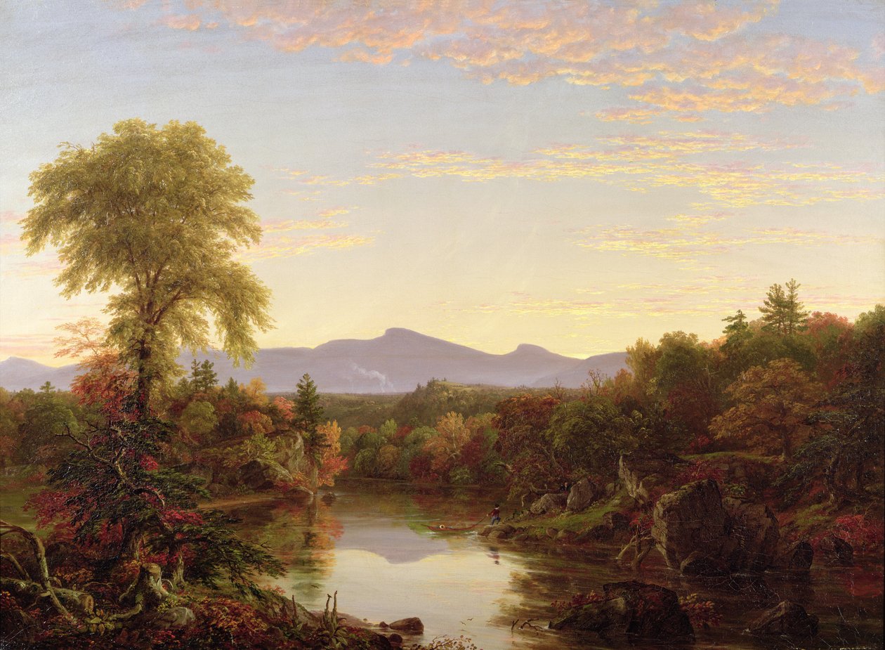 Catskill Creek, New York, 1845 door Thomas Cole