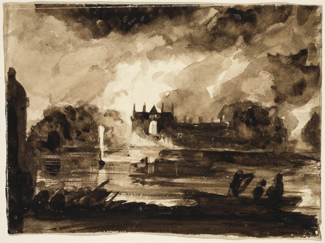 Effect voor Newstead Abbey, Nottinghamshire, Engeland, 1830 door Thomas Cole