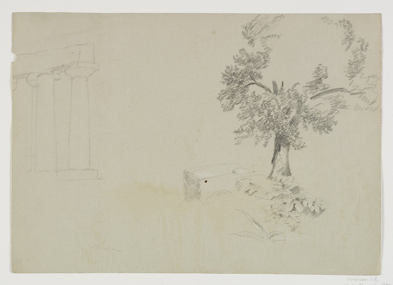 Girgenti, Sicilië, 1842 door Thomas Cole