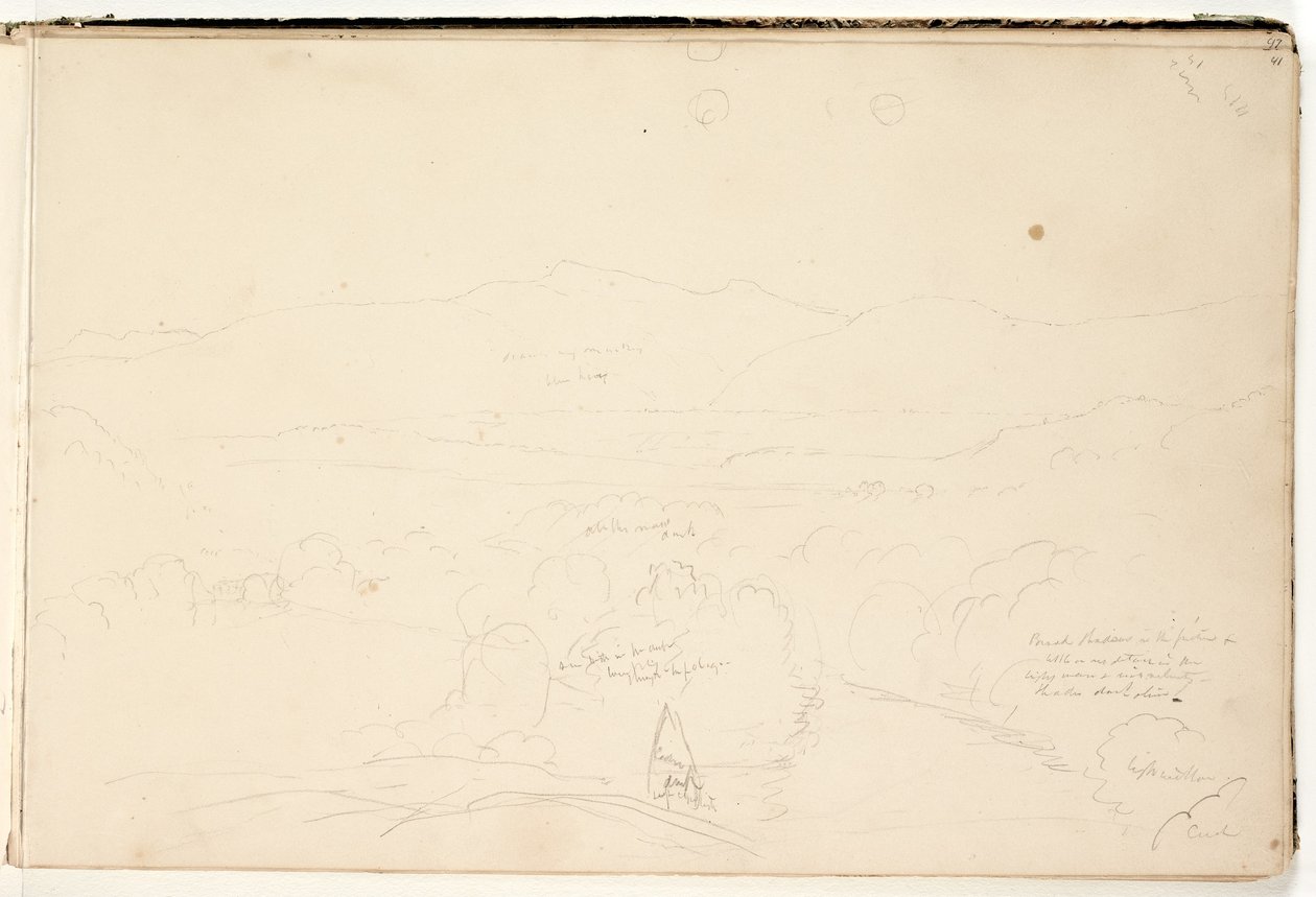 Landschap, 1832 door Thomas Cole
