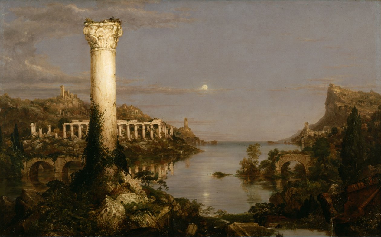 Het verloop van het rijk. Verwoesting door Thomas Cole