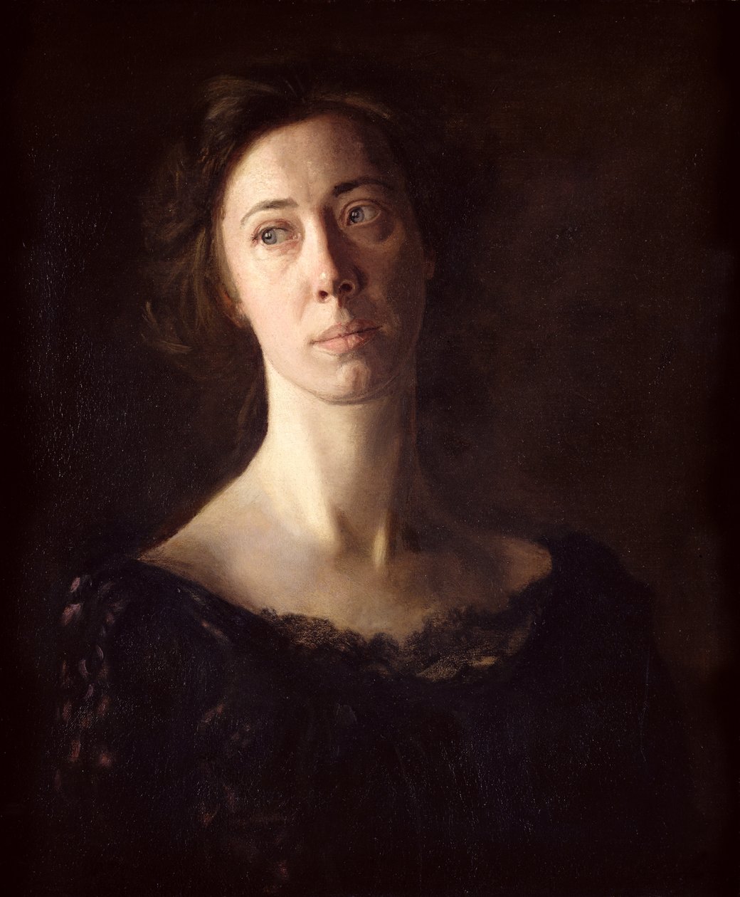 Portret van Clara J. Mather door Thomas Eakins
