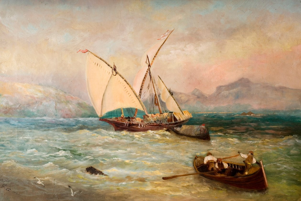 Op de Tees door Thomas Creswick