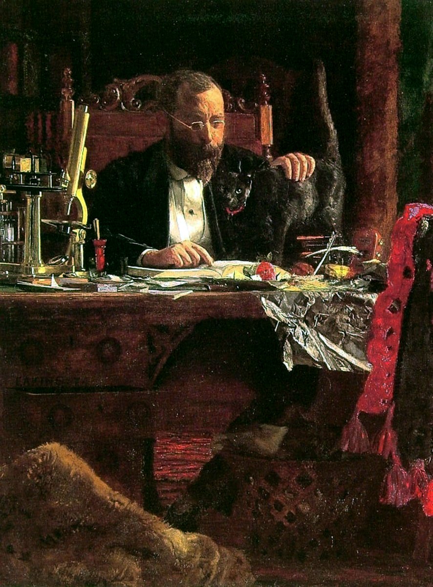Portret van Professor Benjamin H. Rand door Thomas Eakins