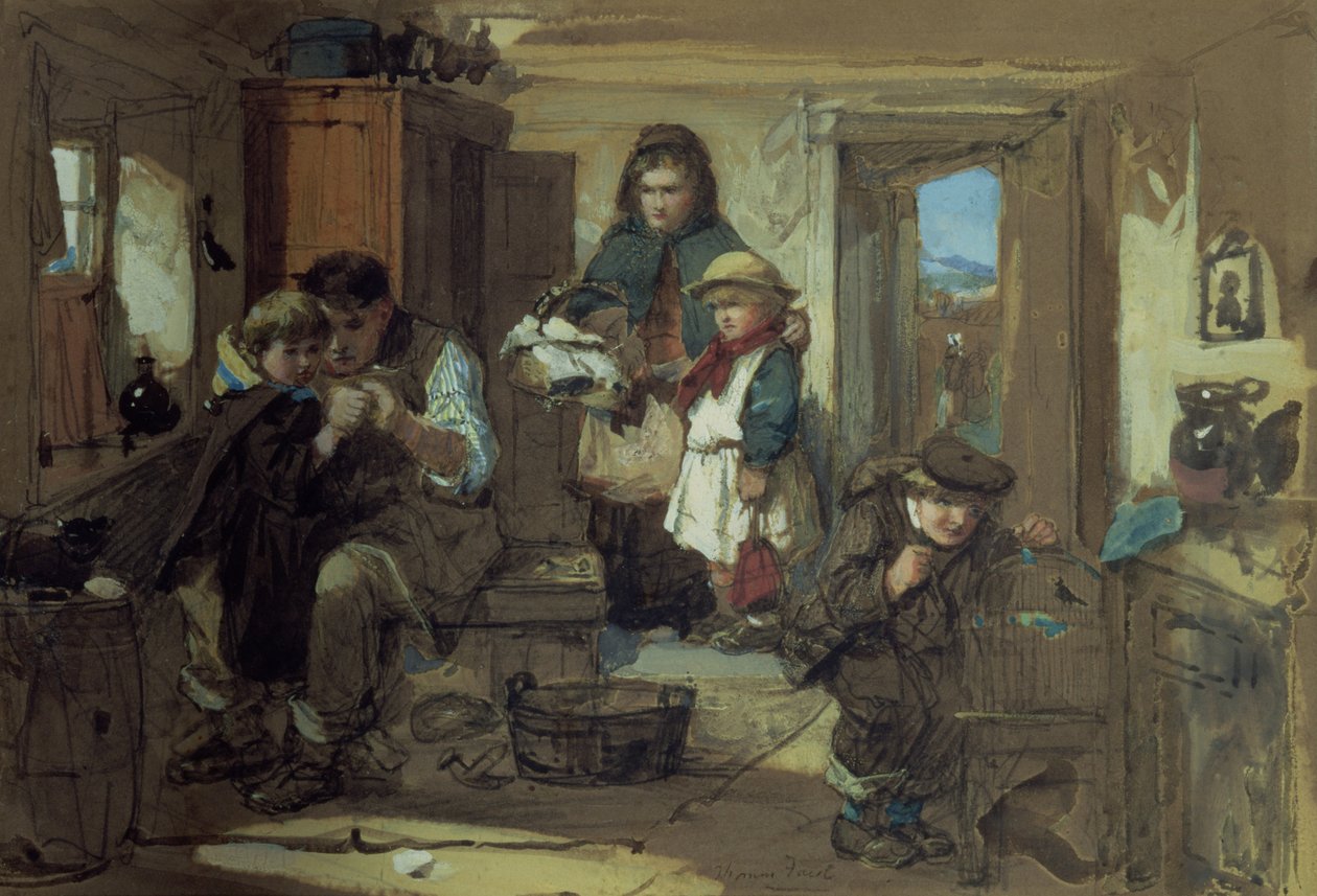 Ze uitzwaaien door Thomas Faed