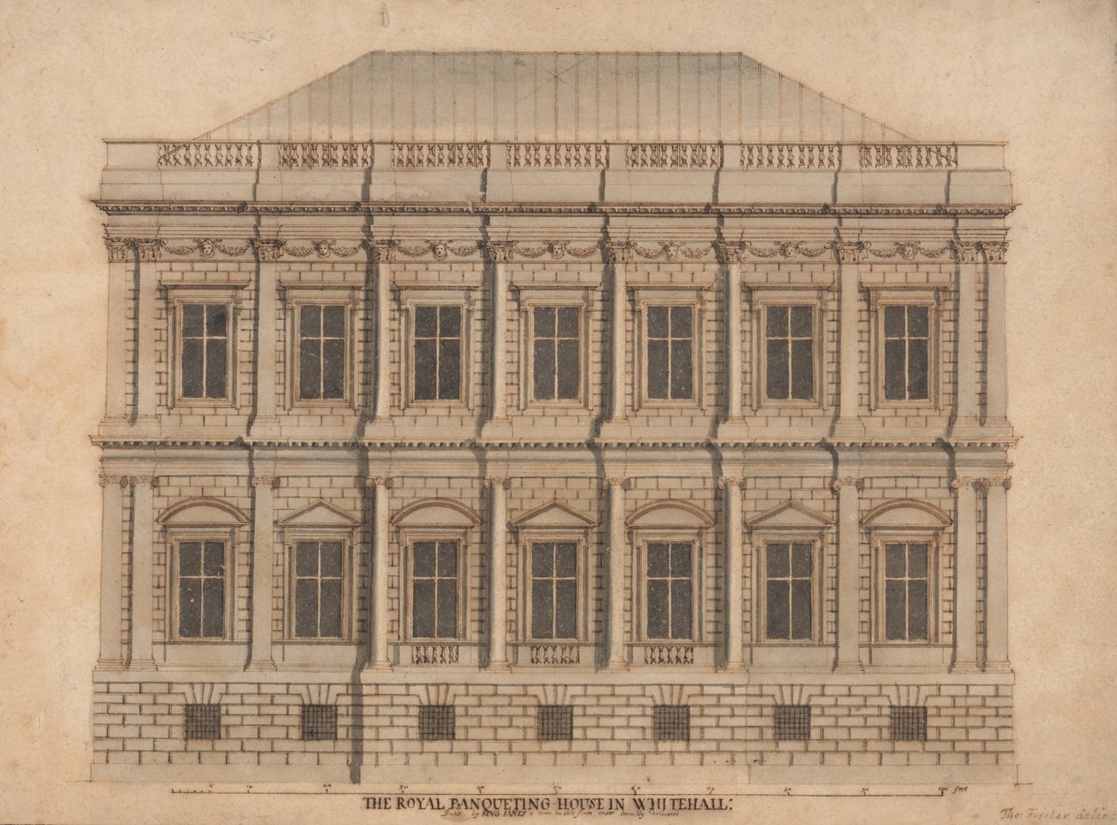 Banketzaal, Whitehall door Thomas Forster