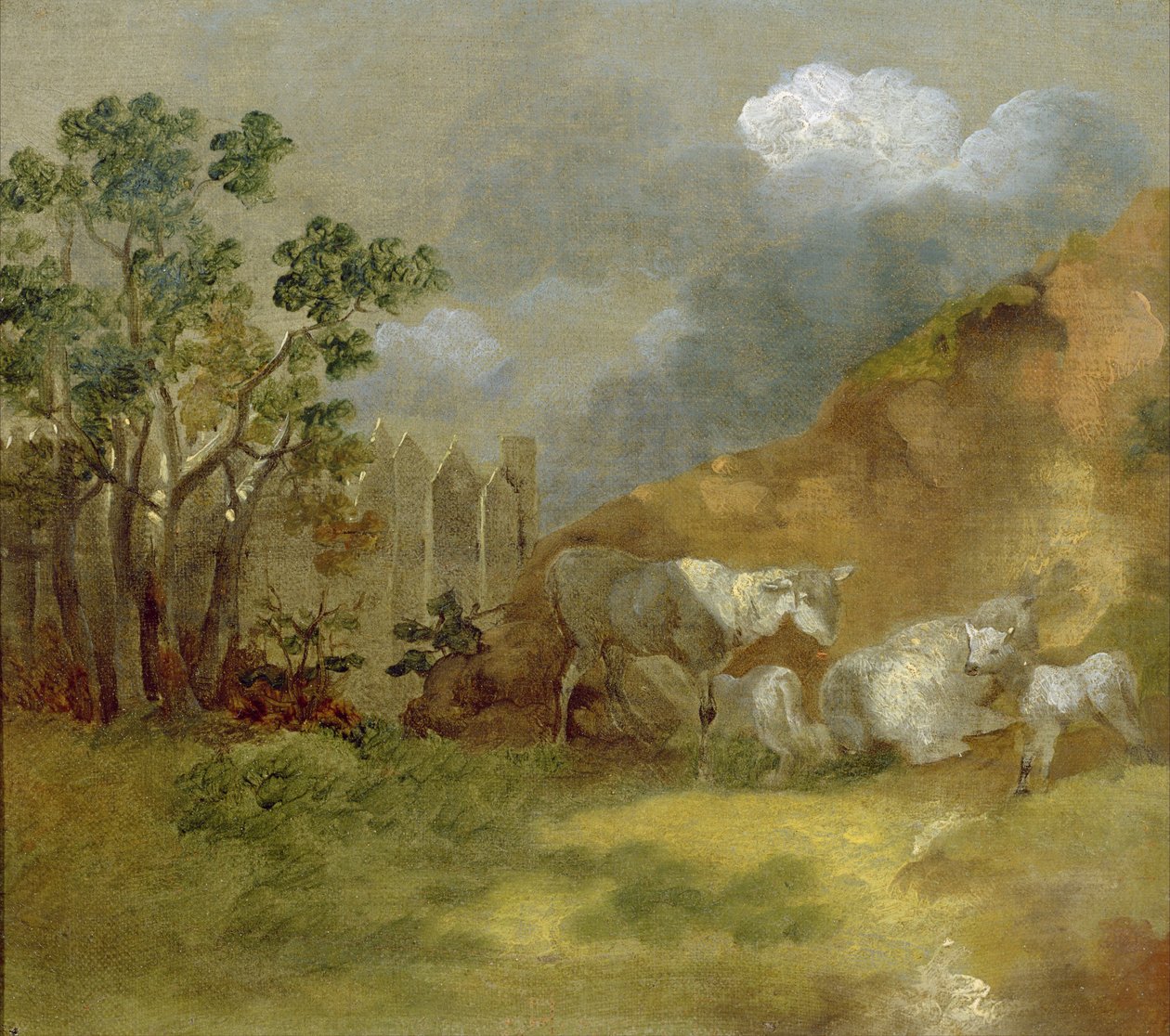 Landschap met Schapen door Thomas Gainsborough