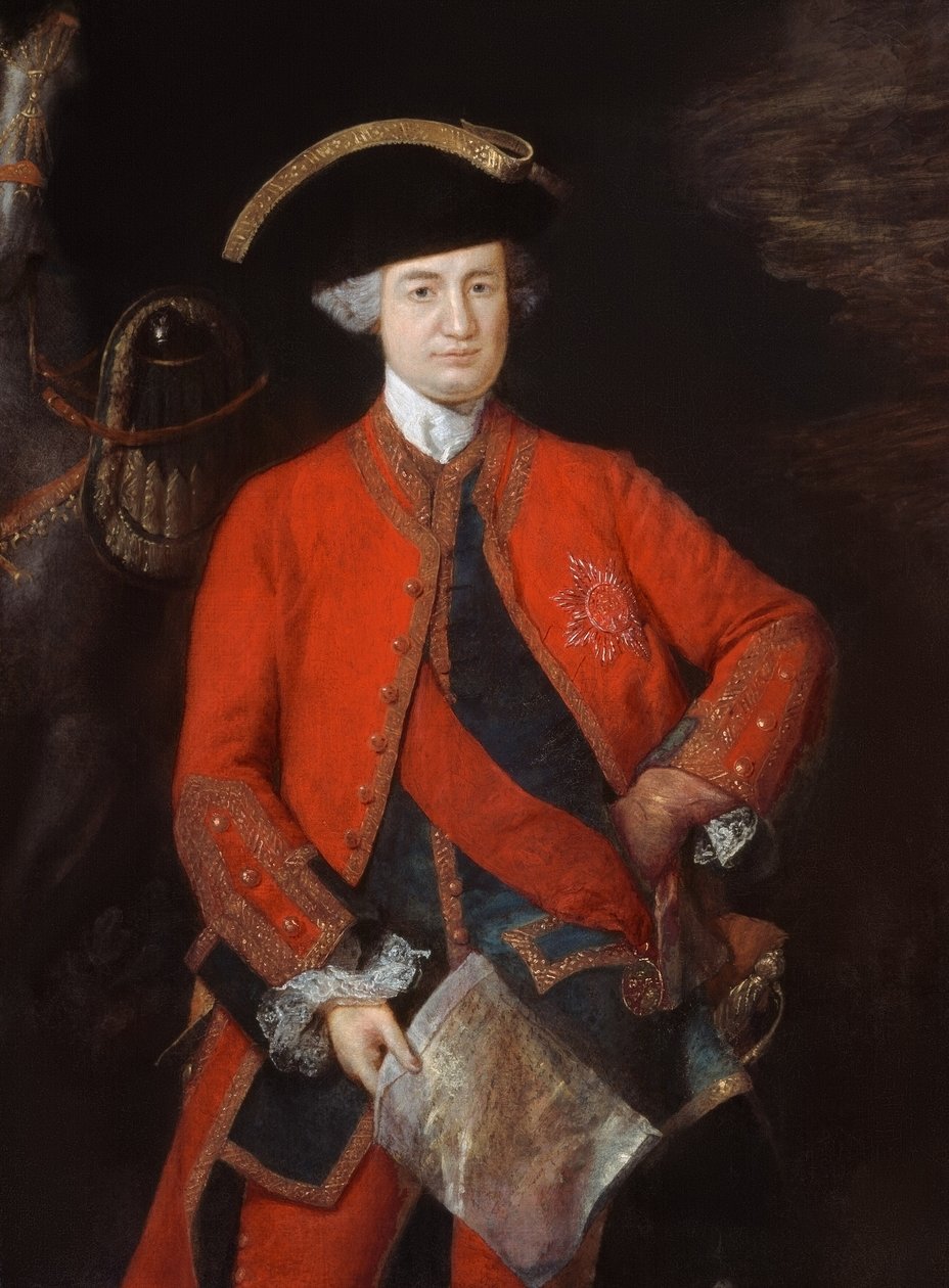 Lord Robert Clive (1725-74) in uniform van generaal, ca. 1764 door Thomas Gainsborough