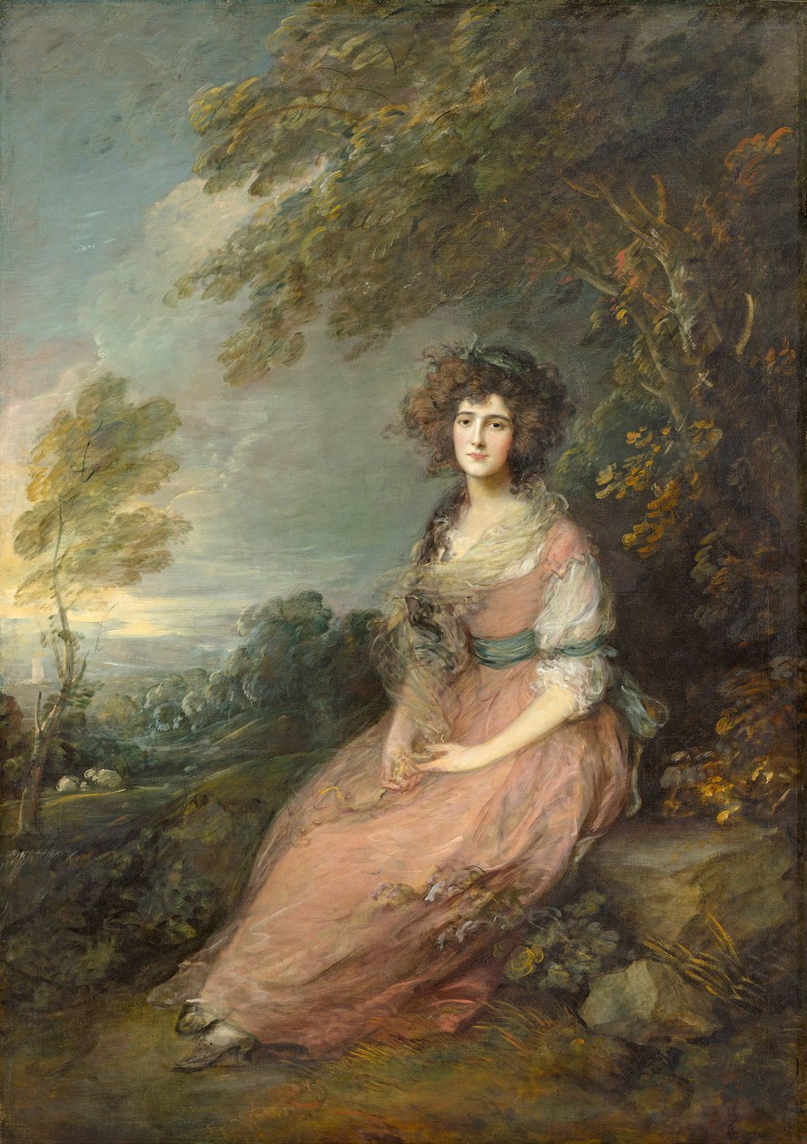 Mevrouw Richard Brinsley Sheridan, 1785-87 door Thomas Gainsborough