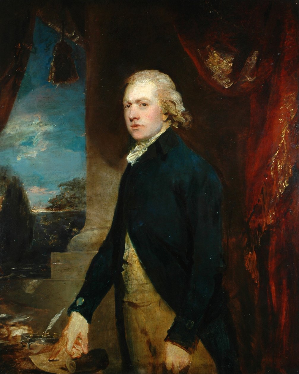 Portret van een man door Thomas Gainsborough