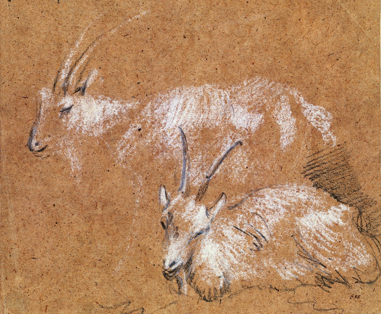 Studie van Geiten door Thomas Gainsborough