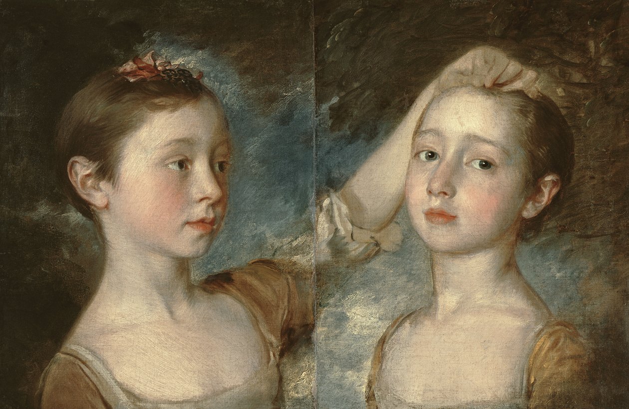 De Dochters van de Schilder Mary en Margaret, ca. 1758 door Thomas Gainsborough