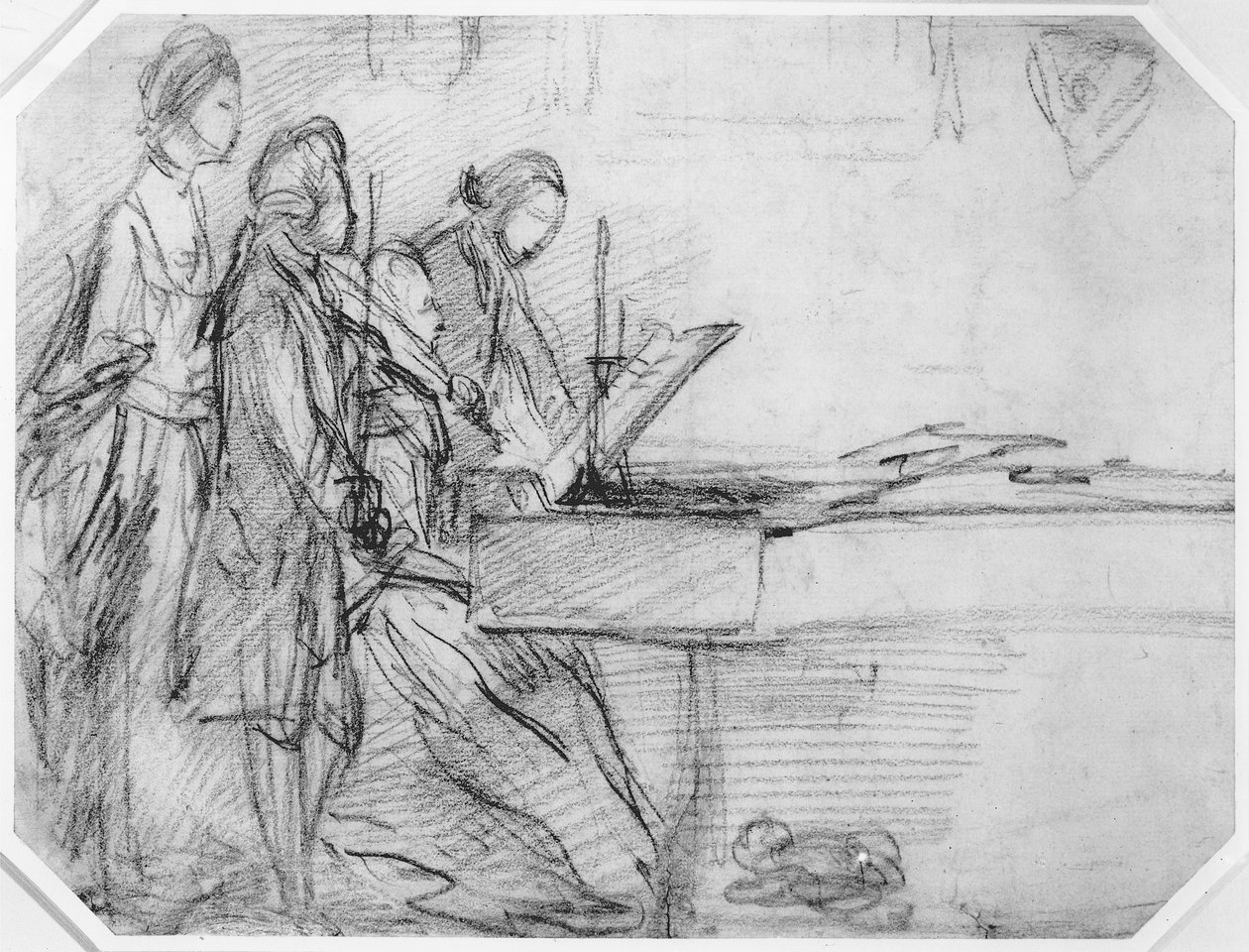 Het recital door Thomas Gainsborough