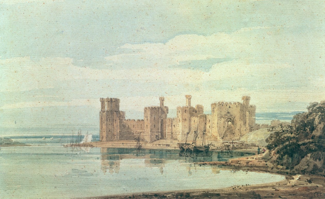 Caernarvon Kasteel door Thomas Girtin
