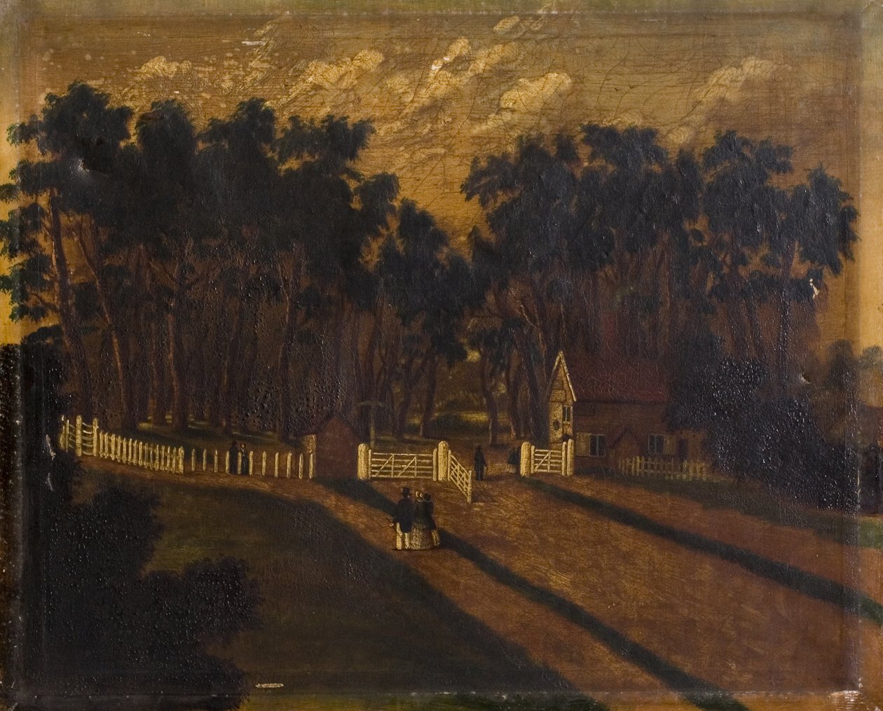 Tolpoort, nabij Memorial Park, Coventry, 1855 door Thomas Hough