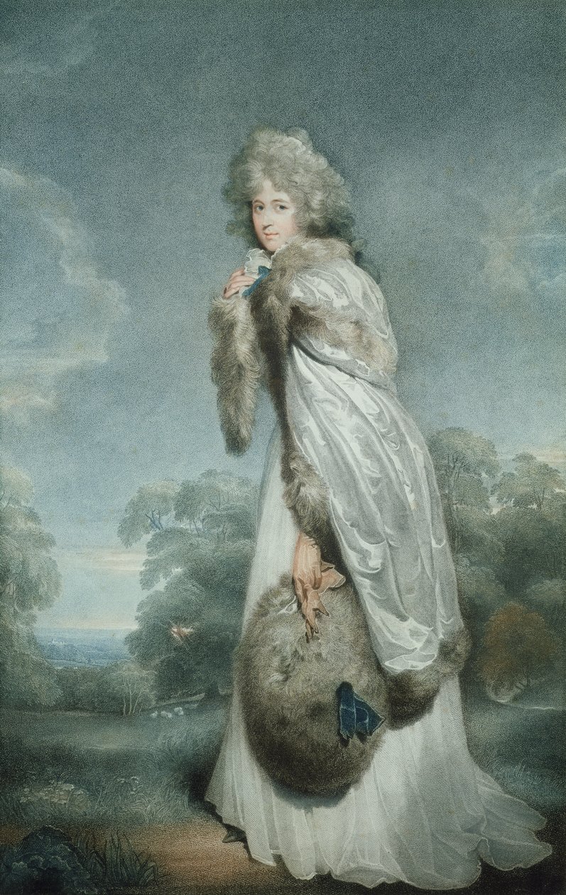 Miss Farren, gegraveerd door Francesco Bartolozzi, pub. door Bull und Jeffreys, 1792 door Thomas Lawrence