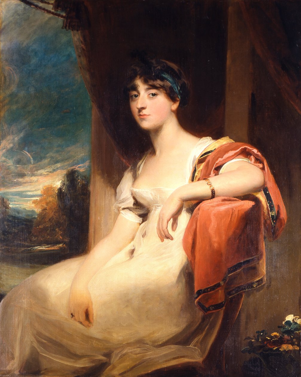 Miss Harriet Clements door Thomas Lawrence