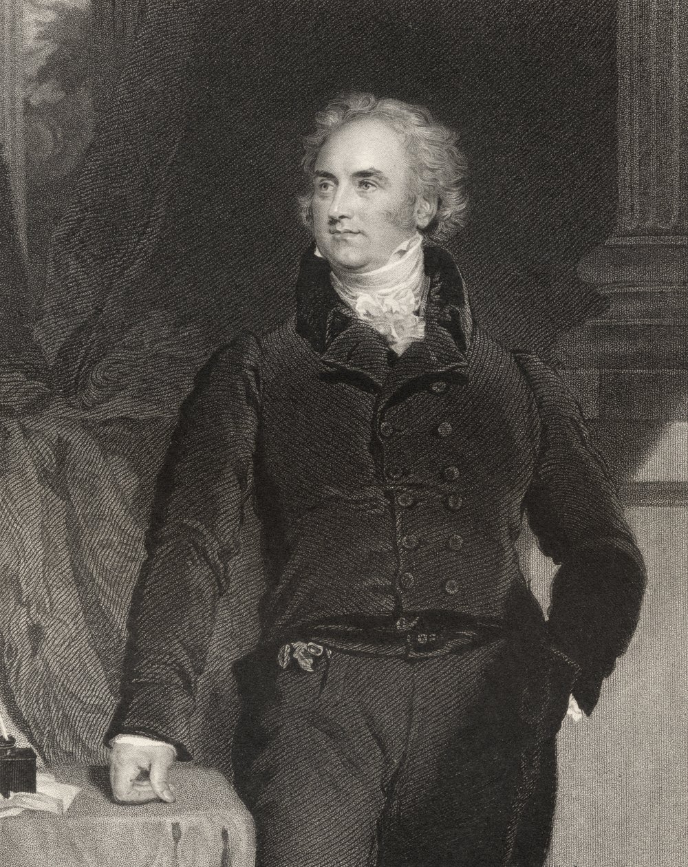 Sir Astley Paston Cooper, gegraveerd door J Cochran, uit 