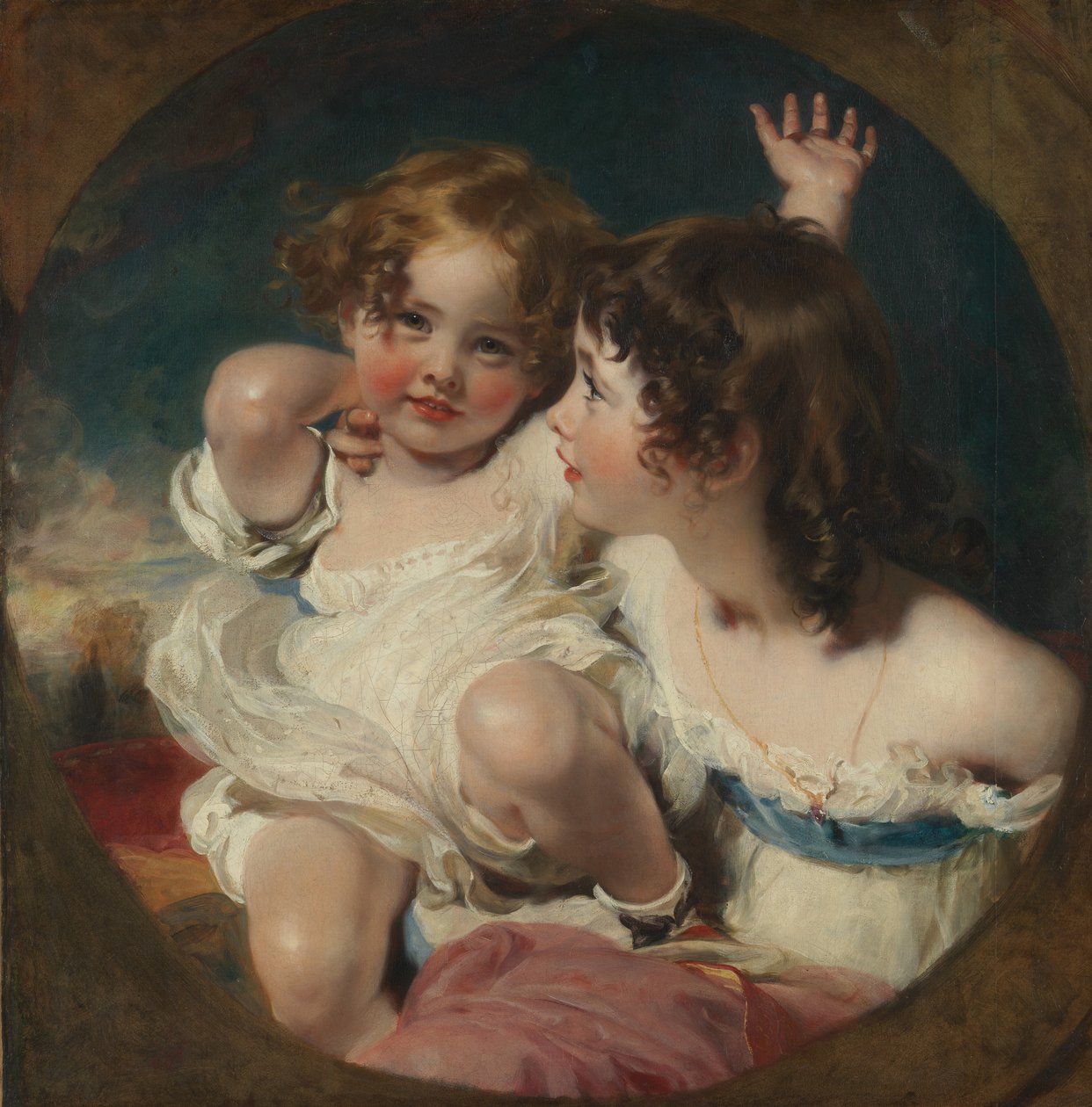 De Calmady-kinderen (Emily, 1818-1906, en Laura Anne, 1820-94), 1823 door Thomas Lawrence