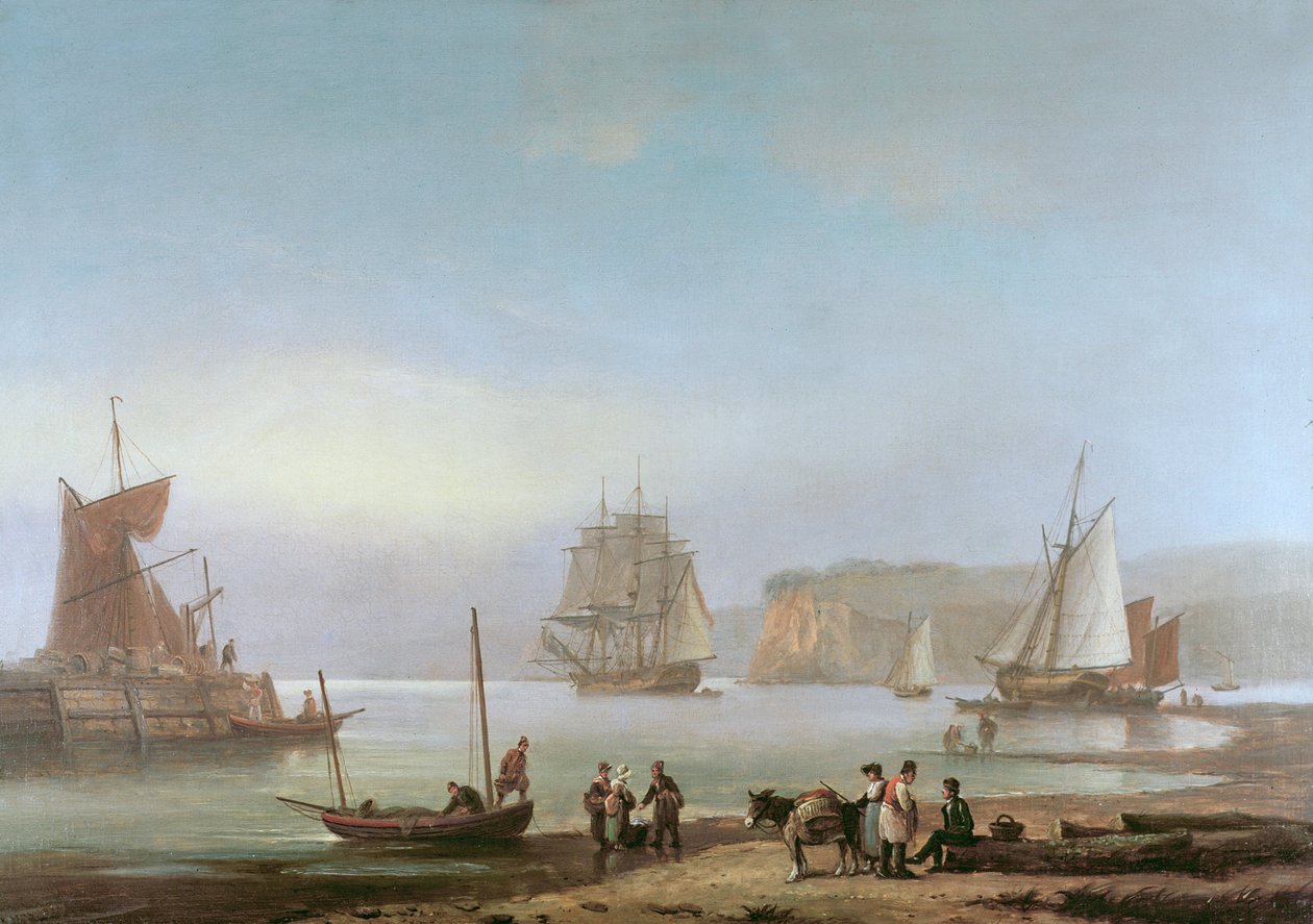 Schepen in een Estuarium door Thomas Luny