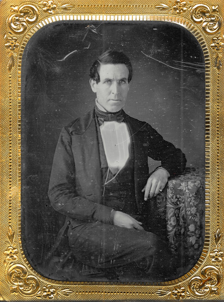 Portret van William Adriance, een handelaar op 60 Market Street in St. Louis door Thomas M. Easterly