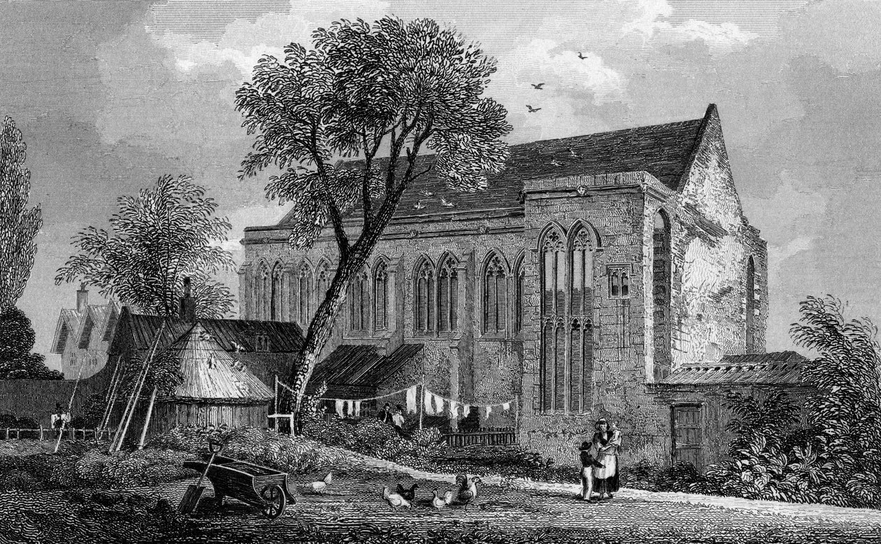 Eltham Palace, Kent, gegraveerd door William Watkins, 1831 door Thomas Mann Baynes