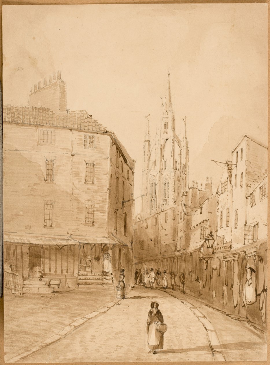 Castle Garth, Newcastle upon Tyne door Thomas Miles Richardson