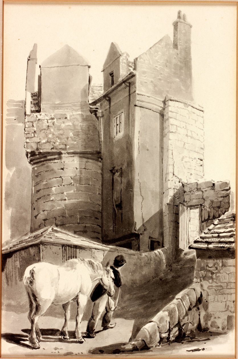 De Spitalpoort, Newcastle upon Tyne door Thomas Miles Richardson