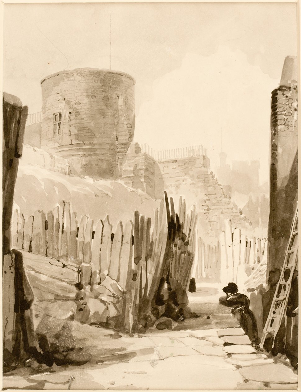 White Friar Toren, Newcastle upon Tyne door Thomas Miles Richardson