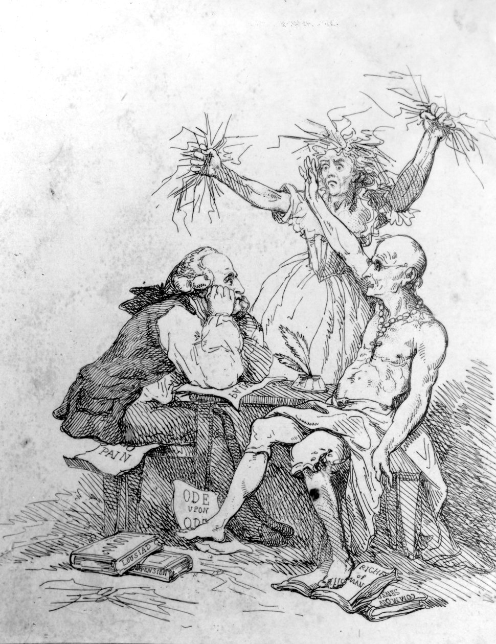 Een blik in Bethlehem, ca. 1793 door Thomas Rowlandson