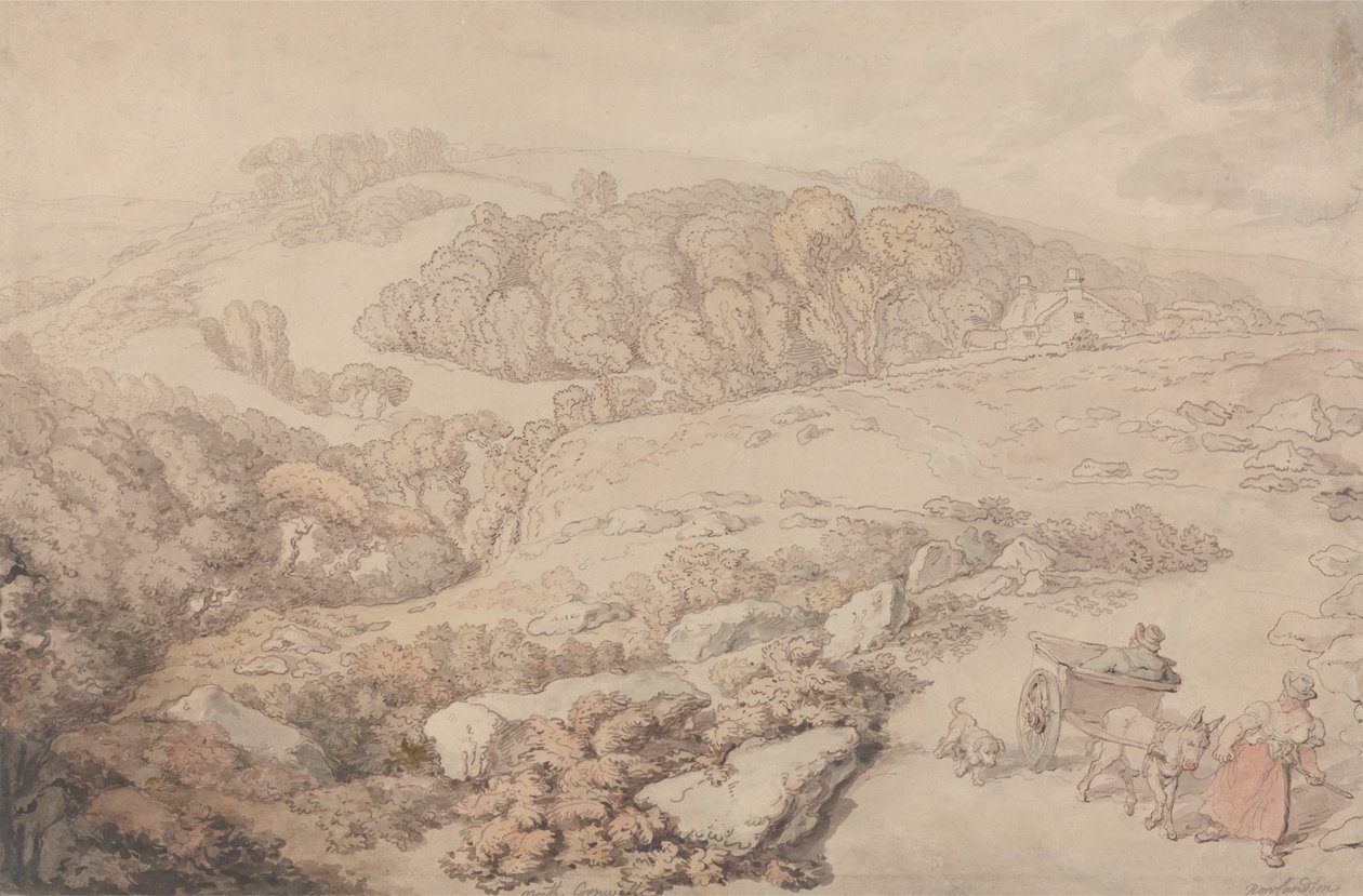Bodmin Moor door Thomas Rowlandson