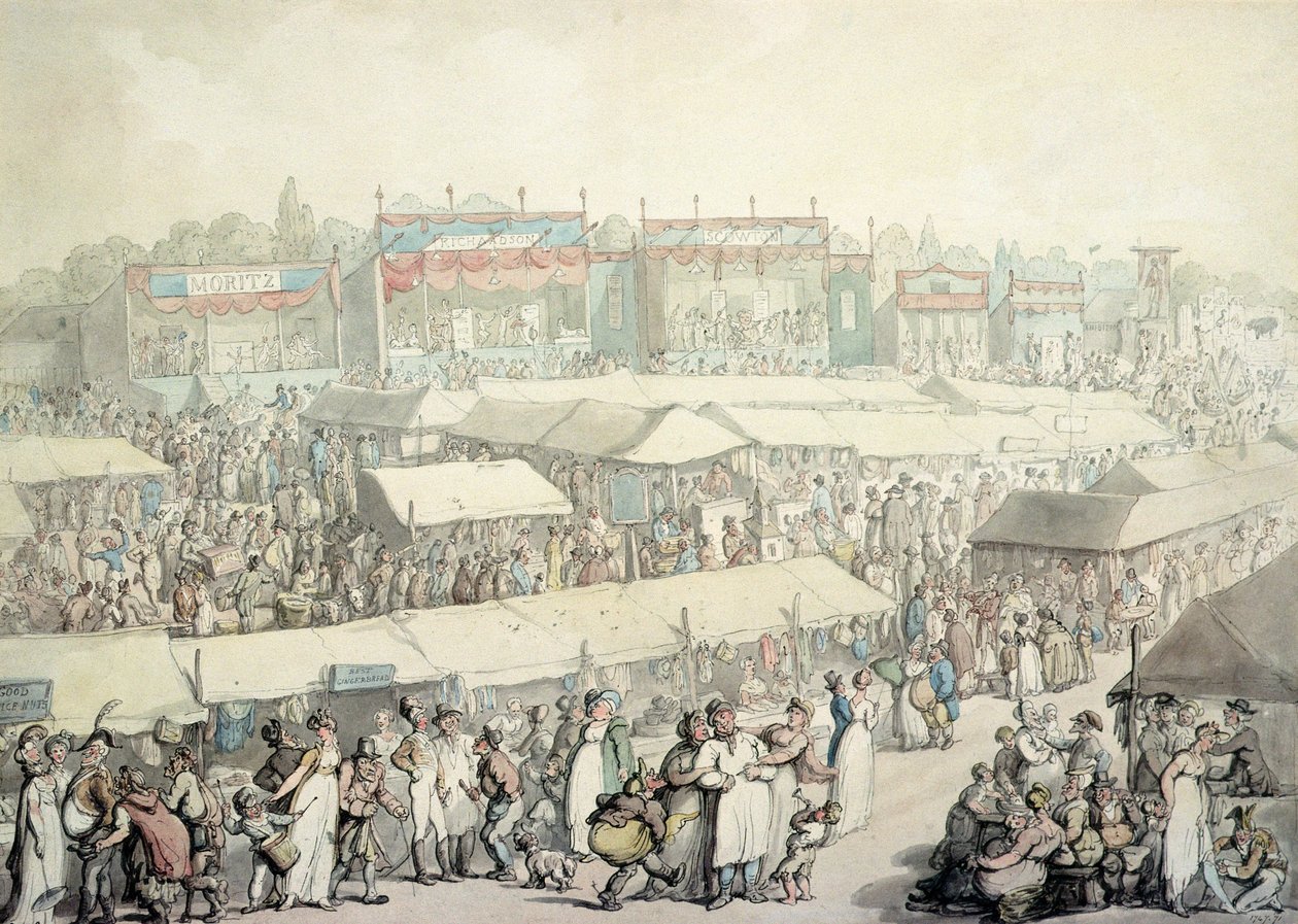 Brook Green Fair door Thomas Rowlandson