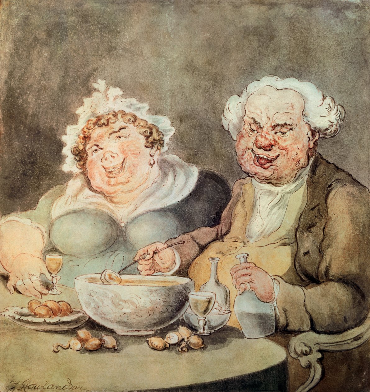 Vreters, c.1800-05 door Thomas Rowlandson
