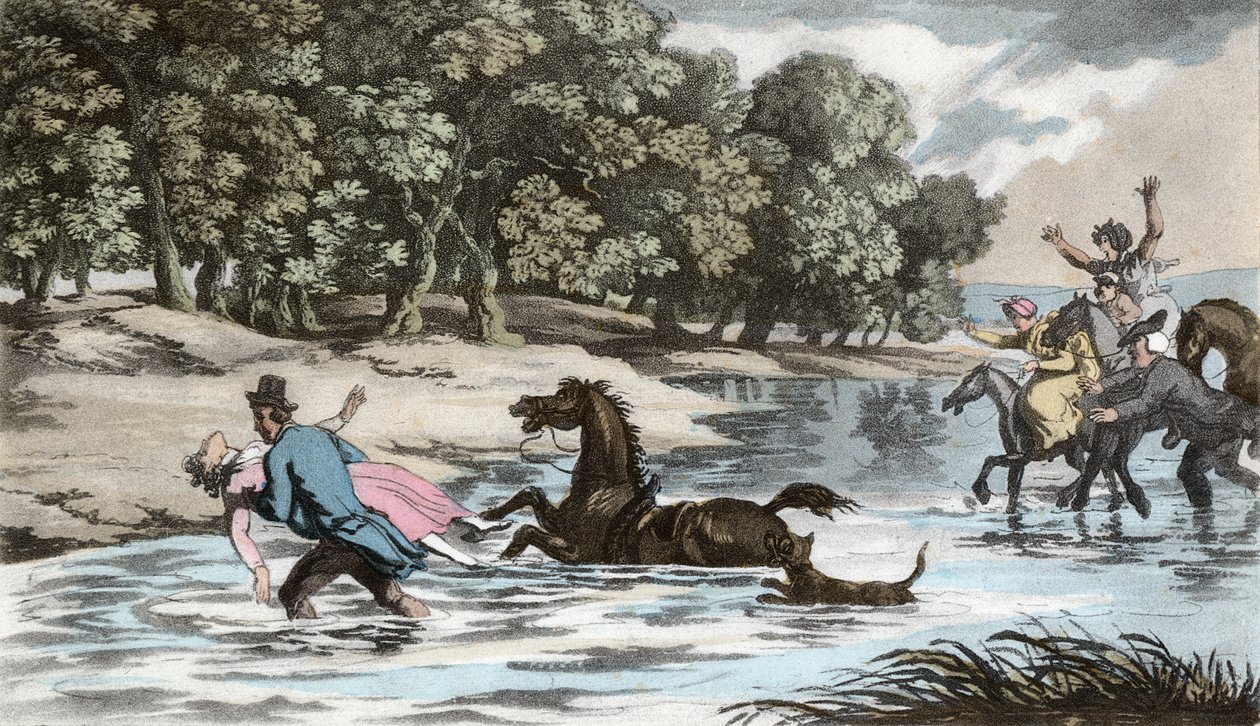 Sophia gered uit het water, illustratie uit 