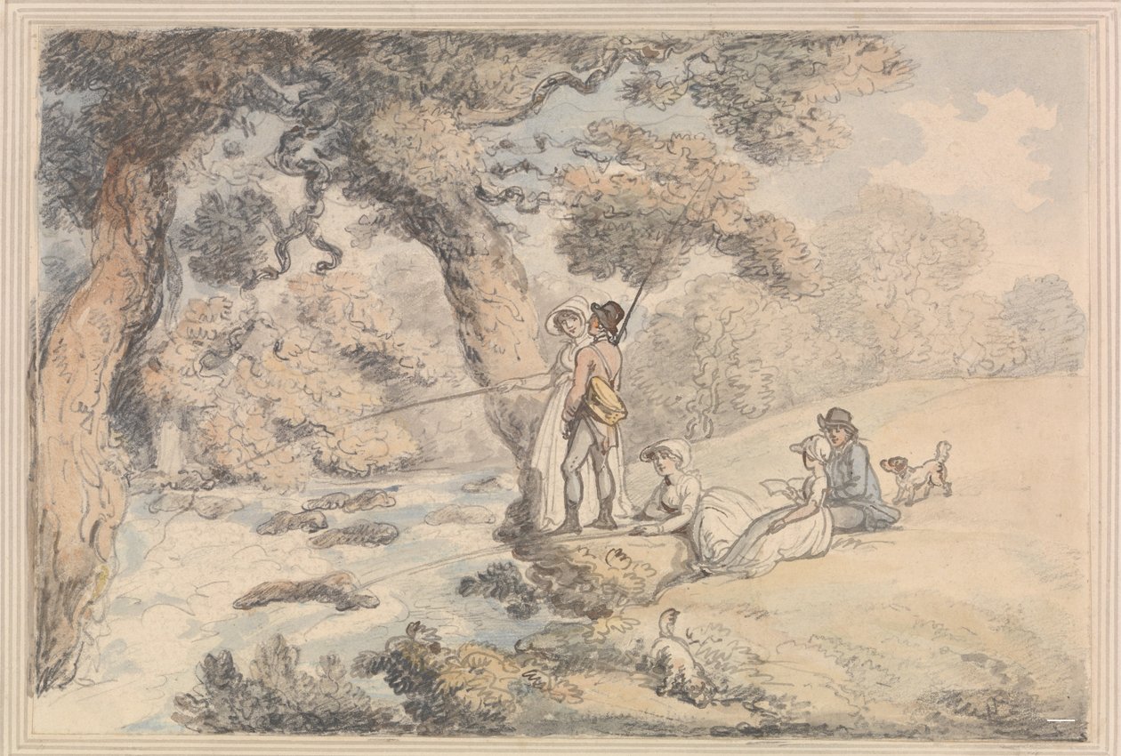 Het visfeest door Thomas Rowlandson