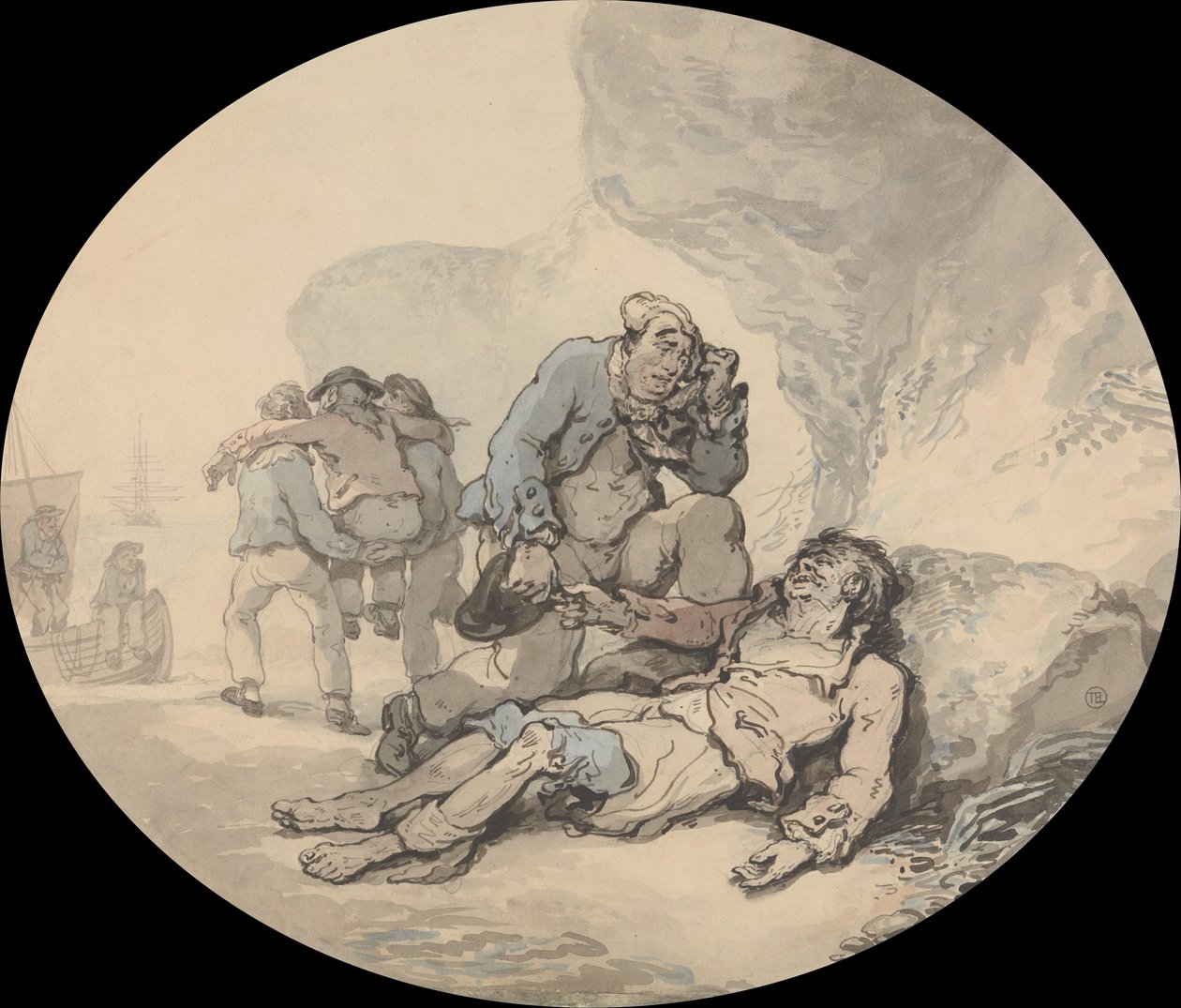 De Stervende Zeeman door Thomas Rowlandson