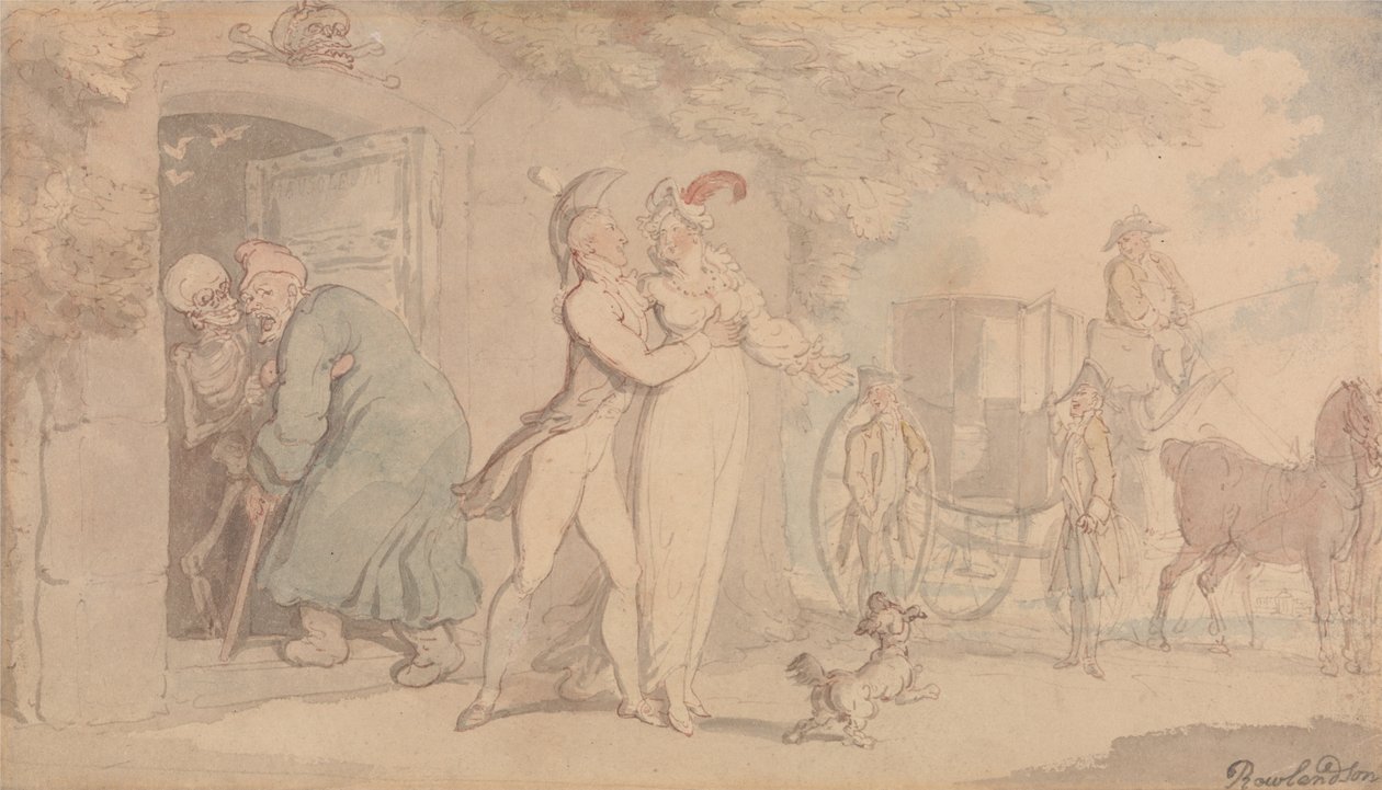 Het Mausoleum door Thomas Rowlandson