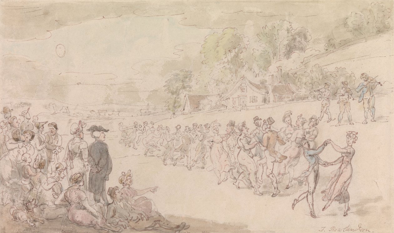 De dominee van Wakefield - De dans door Thomas Rowlandson