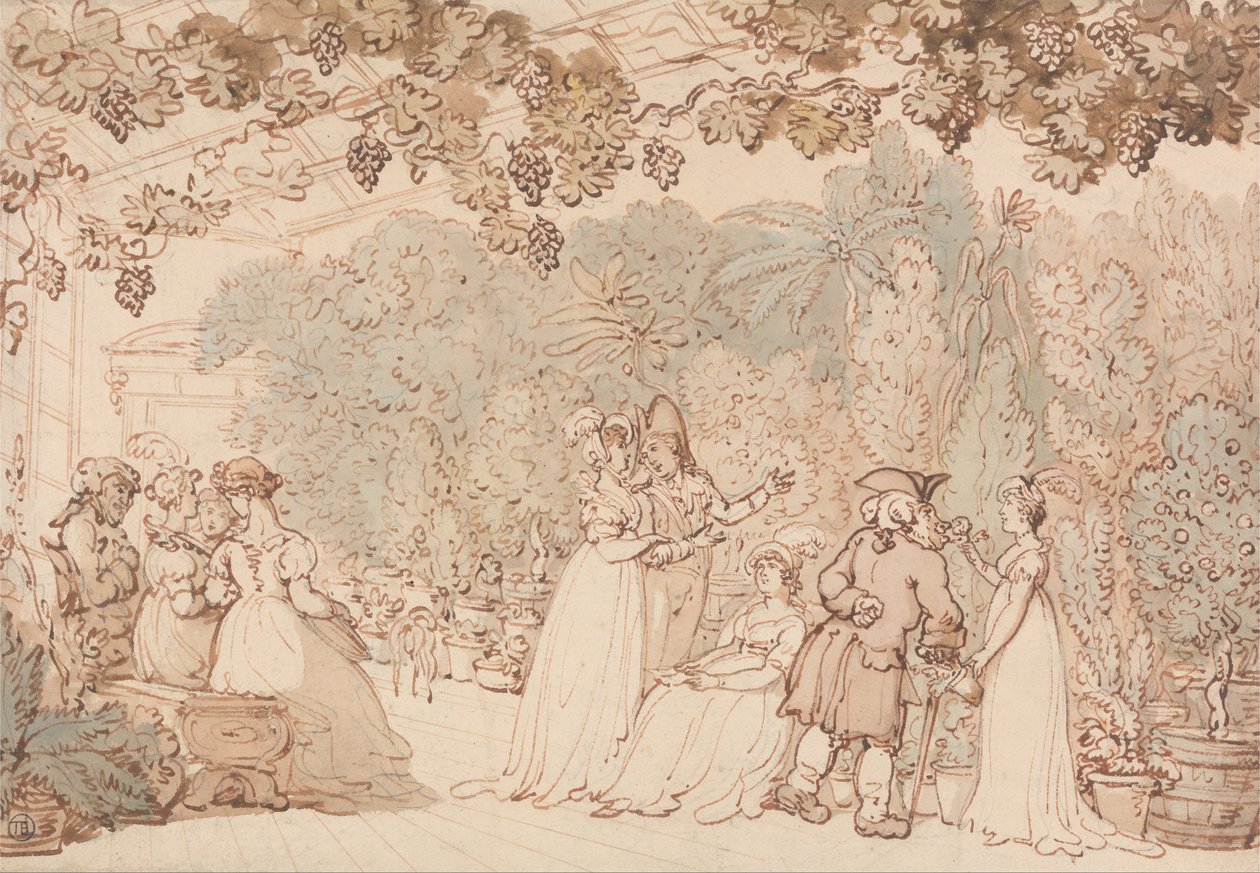 De Wijngaard door Thomas Rowlandson