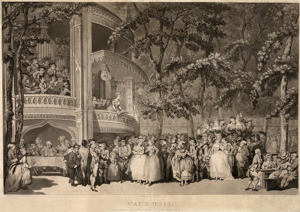 Vauxhall Gardens door Thomas Rowlandson