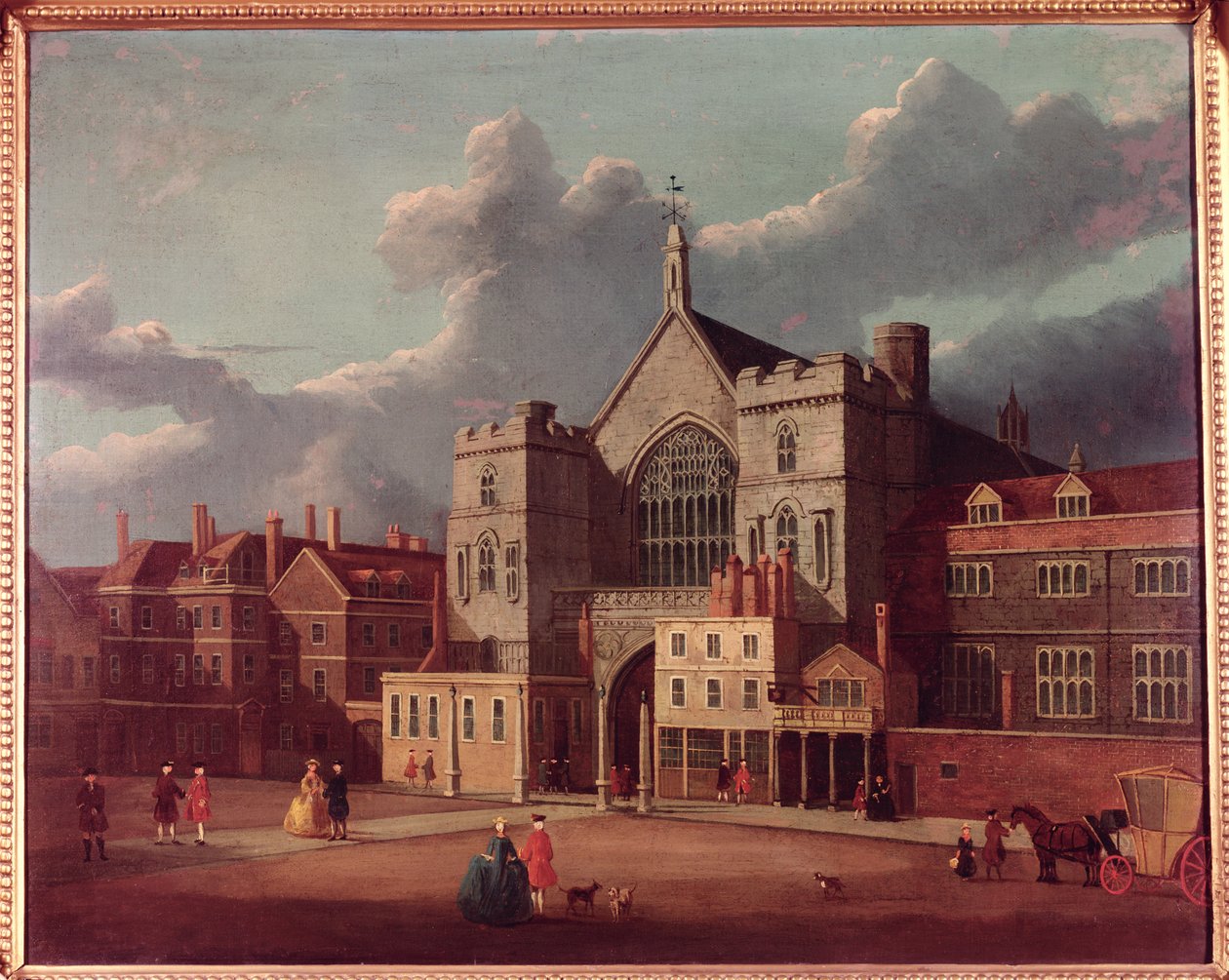 Westminster Hall en New Palace Yard door Thomas Sandby