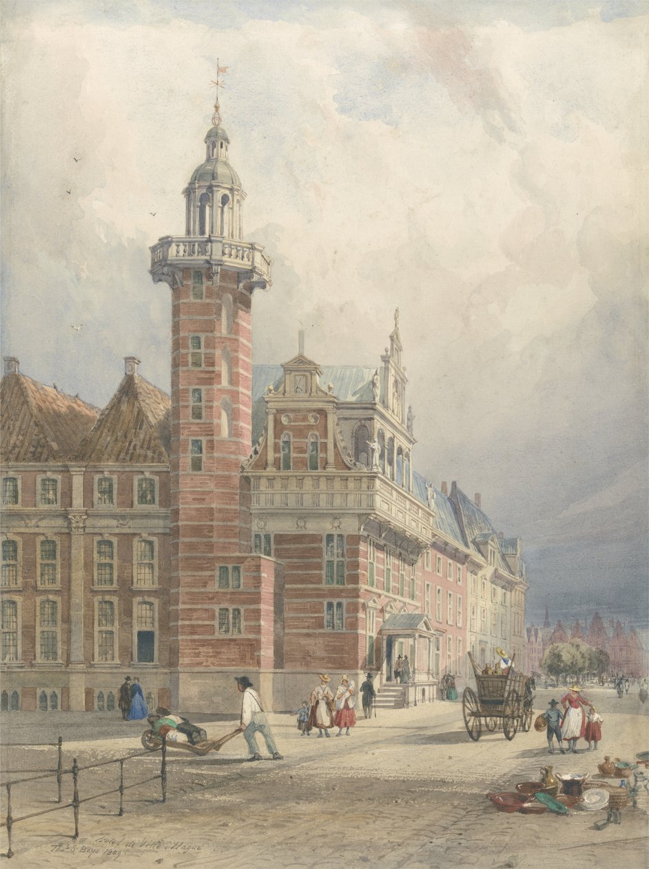 Stadhuis, Den Haag door Thomas Shotter Boys