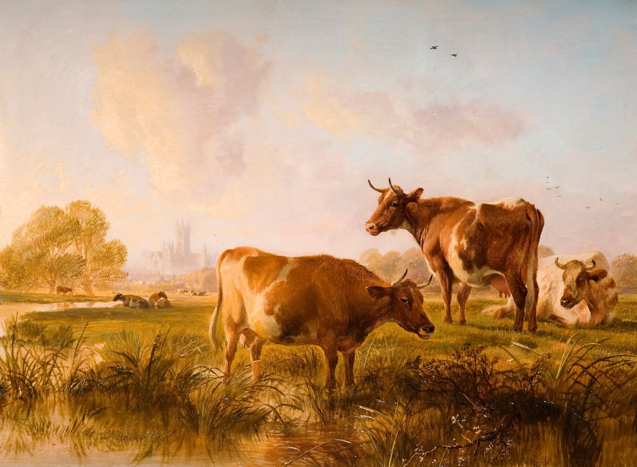In de Canterbury-weiden, 1863 door Thomas Sidney Cooper