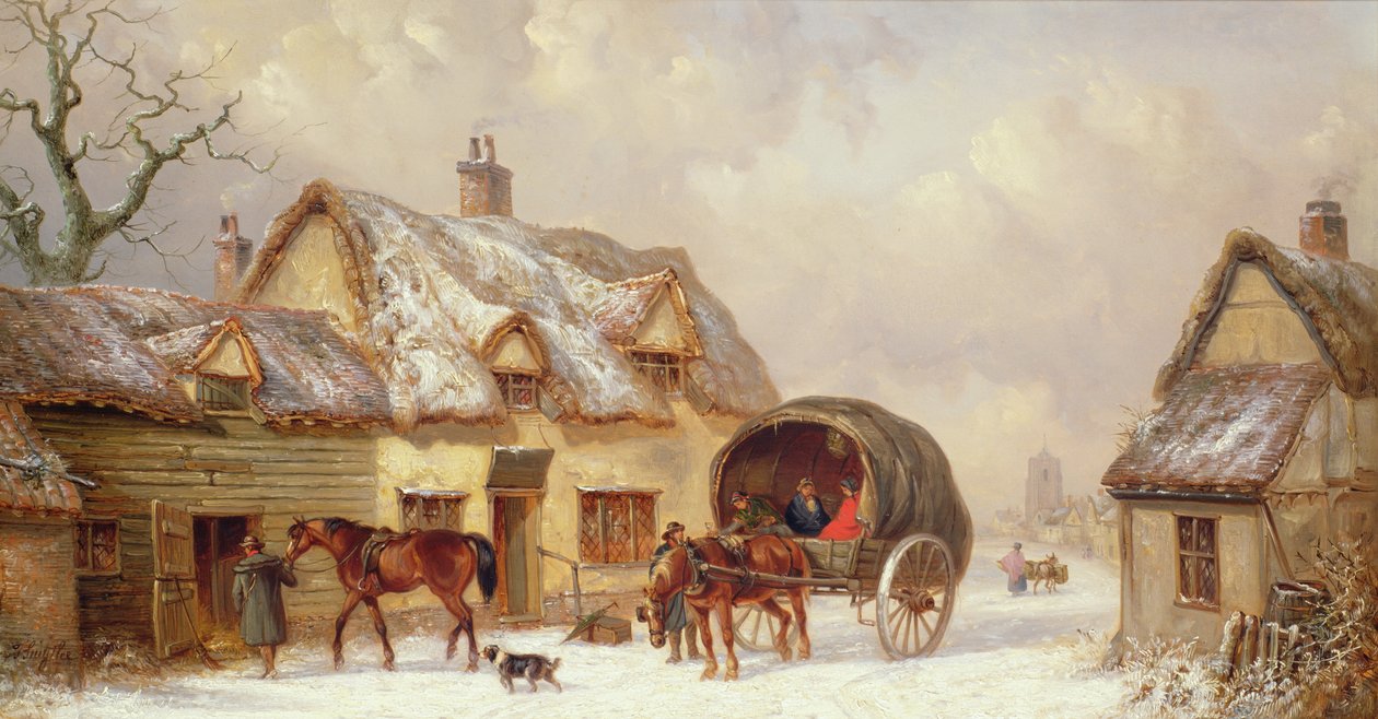 Winterscène door Thomas Smythe